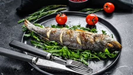 Mediterranean Breeze: Baked Mediterranean Sea Bass with Lemon